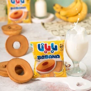 کیک حلقه ای بابانا ساده و موزی 24عددی