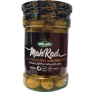 زیتون با هسته فلفل مهراد 500 گرمی