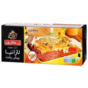 لازانیا زر ماکارون 300گرمی پیش پخت