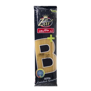 ماکارونی رشته ای زر 500 گرم قطر1.5 (غنی شده باویتامین های گروه ب)