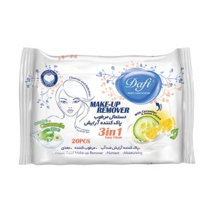 دستمال مرطوب پاک کننده ارایش دافی (3in1) 20 عددی