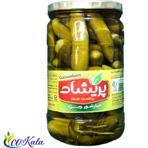 خیار شور درجه دو شیشه پریشاد