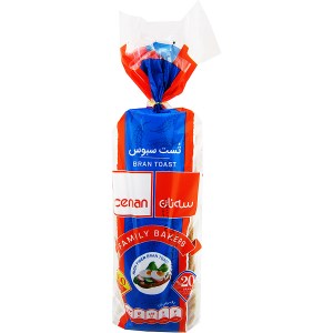 نان تست سبوس سه نان