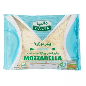 پنیر پیتزا موزارلا کم چرب رنده شده دالیا 500 گرم