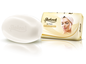 صابون سفید و صورتی شکوه 90 گرم