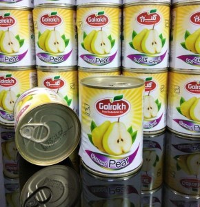 کمپوت گلابی گلرخ کلیدی 450 گرم