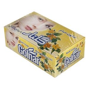 صابون حمام گلنار گل های بهاری زرد 6 تایی 130گرم