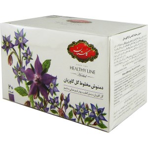 دمنوش مخلوط گلستان گل گاوزبان وپودرلیمو گلستان20عددی