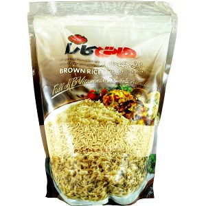 برنج ایرانی قهوه ای 900 گرم هاتی کارا