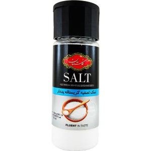 نمک تصفیه کریستاله گلستان نمک پاشی قوطی 180 گرم