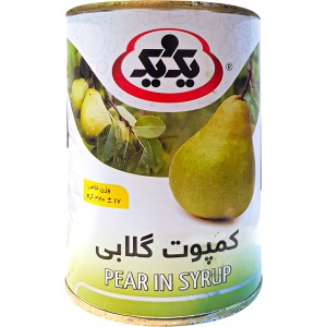 کمپوت گلابی یک ویک کلیدی قوطی 420گرم