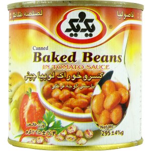 کنسرو لوبیا کوتاه یک و یک