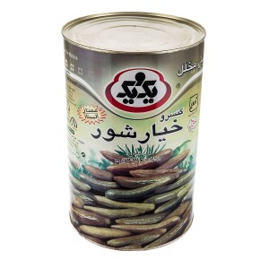 خیارشور ممتاز یک ویک (درب ساده )قوطی 4000گرم