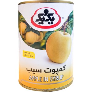 کمپوت سیب یک و یک کلیدی قوطی 400 گرم