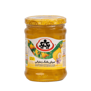 مربا بالنگ زعفرانی یک و یک شیشه 350گرم