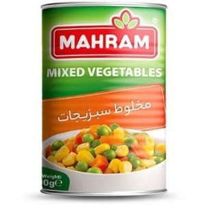 کنسرو مخلوط سبزیجات یک و یک کلیدی 400گرم