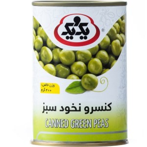 کنسرو نخود سبز یک و یک کلیدی قوطی 400 گرم