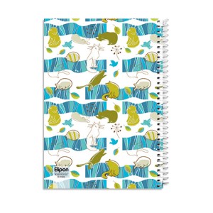 دفتر منگنه ای 60 برگ وزیری الیپون