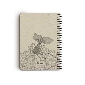 دفتر یادداشت سیمی 100برگ الیپون