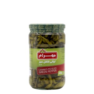 ترشی فلفل سبزمهرام 640گرم