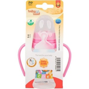 شیرخوری بی بی لند pc کلاسیک فندقی دسته دار 150میل 0تا6ماه کد 249