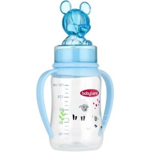 شیرخوری بی بی لندpp کلاسیک عروسکی اردک فندق ابی 150میل 0تا6ماه