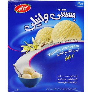 بستنی پاکتی کاله 2 لیتر وانیلی