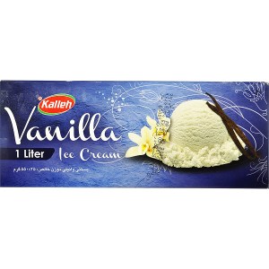بستنی پاکتی کاله 1لیتری وانیلی
