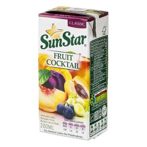 ابمیوه سان استار 200هفت میوه36ع