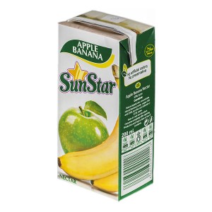 ابمیوه سان استار 200سیب موز 36عددی