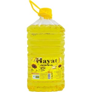 روغن مایع افتابگردان حیات 5 لیتر