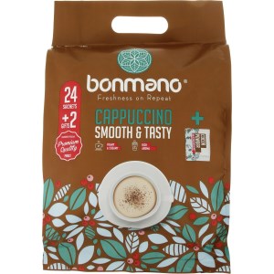 کاپوچینو بن مانو ساشه 25گرم 24عددی +2عدد رایگان