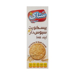 بیسکویت سبوس دار چند غله ستاک 370گرم(مولتی پلاس)