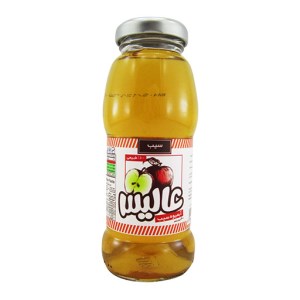ابمیوه طبیعی سیب عالیس شیشه 200 سی سی