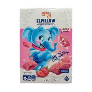 کورن فلکس بالشتی با کرم شکلات توت فرنگی الفی(غلات صبحانه)