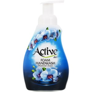 فوم دستشویی دیاموند اکتیو 500گرمی ابی