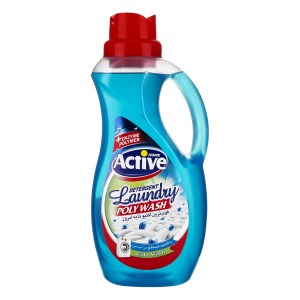 مایع لباسشویی پلی واش اکتیو 1500 گرم ابی