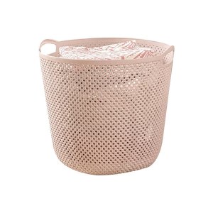 سبد رخت گرد طرح بافت لیمون کد 2138