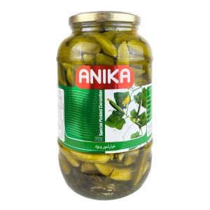 خیارشور شیشه بانکی ویژه انیکا 1500 گرم
