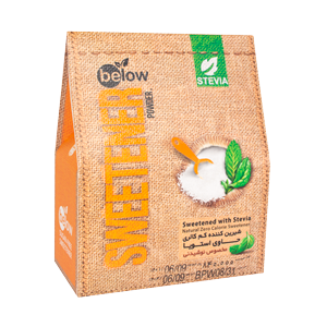 شیرین کننده کم کالری حاوی استویا مخصوص نوشیدنی بی لو 300 گرم