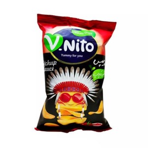 چیپس با طعم سس کچاپ وی نیتو 105گرم