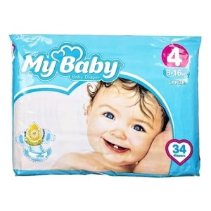 پوشک مای بیبی سایز4اقتصادی 34عددی
