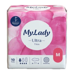 نوار بهداشتی مای لیدی الترا همیشه خشک سایز متوسط M (10*30)