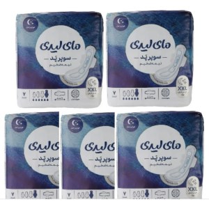 نوار بهداشتی مای لیدی سوپر پد پنبه ضخیم سایز XXL (خیلی خیلی بزرگ 7*30)
