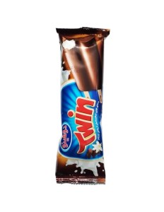 بستنی چوبی دوقلو دومینو با روکش کاکائویی