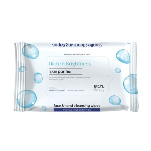 دستمال مرطوب پاک کنده ارایش صورت با عصاره درخت چای پوست چرب20برگ بیول