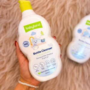 مایع شوینده شیشه شیر و طروف کودک بی بی لند 500 میل