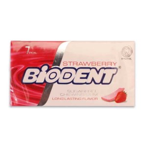 ادامس بایودنت باطعم توت فرنگی 7عددی