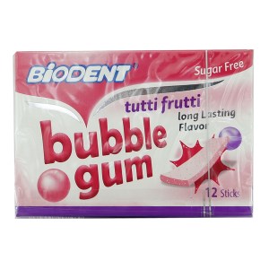 ادامس بادکنکی بایودنت باطعم توتی فروتی 12عددی