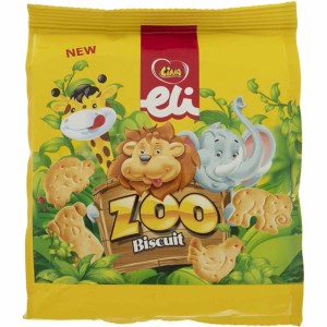 بیسکویت باغ وحش شیری لینا 73 گرم 20عددی